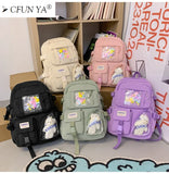 Junior School Bag Multifunctional Teen Girl BookBag Large Capacity