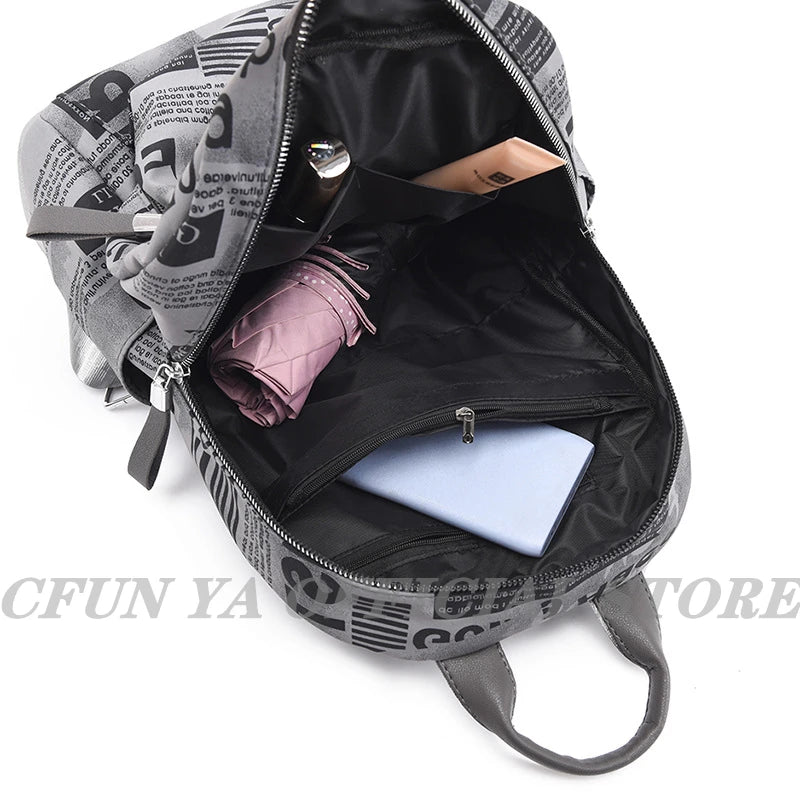 Teenager Waterproof Backpack Anti-Theft Bagpack Rucksack