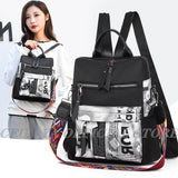 Casual Female Oxford Backpack Teenagers Girls Packbag School Bags