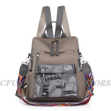 Casual Female Oxford Backpack Teenagers Girls Packbag School Bags