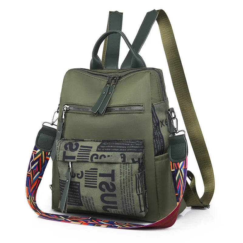 Casual Female Oxford Backpack Teenagers Girls Packbag School Bags