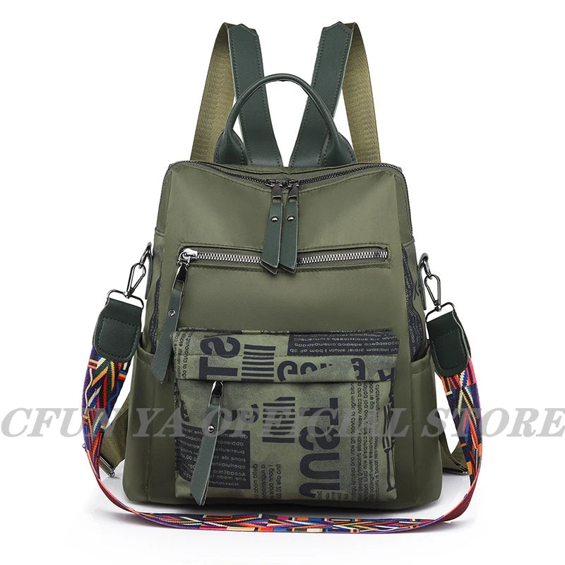 Casual Female Oxford Backpack Teenagers Girls Packbag School Bags