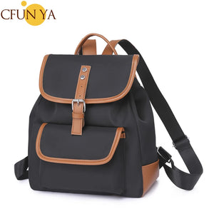 Nylon Backpack For Teen Girls Waterproof Anti-Theft Schoolbag