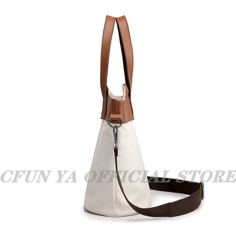 Summer Girls Handbag Canvas Tote Bag College Crossbody Shoulder Bag