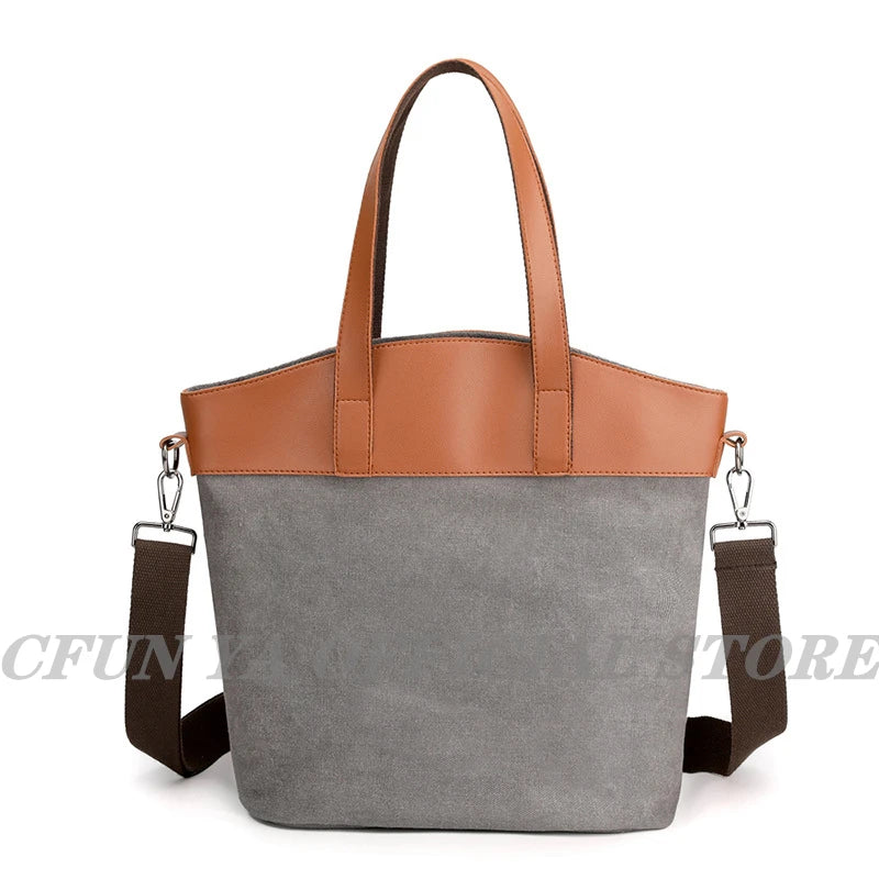 Summer Girls Handbag Canvas Tote Bag College Crossbody Shoulder Bag