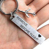 CLELO Luggage Tag Remove Before Flight Metal Baggage Tags