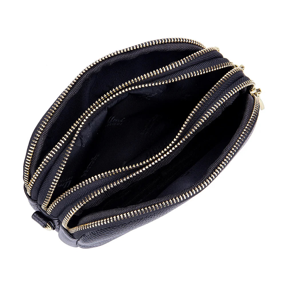 Cowhide Leather Clutch Bag Large Capacity Messenger Bag