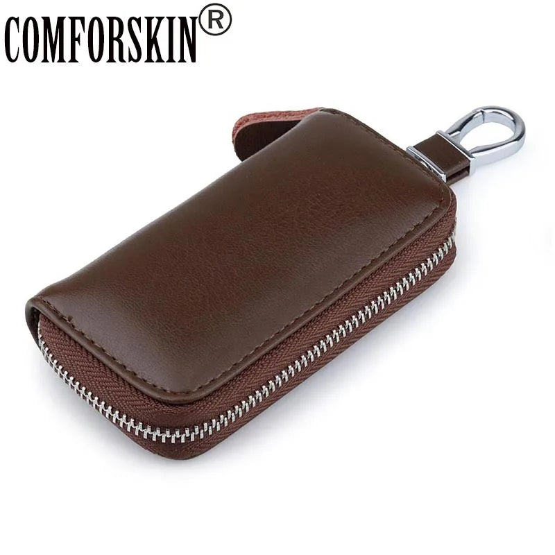 Arrivals Split Leather Key Wallet for Men Women