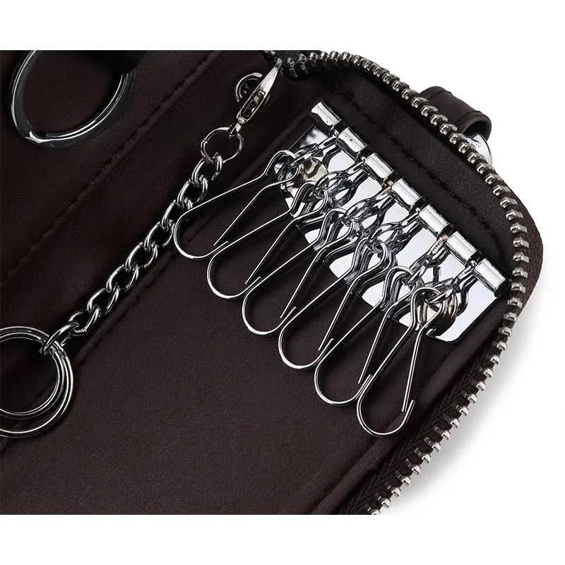 Arrivals Split Leather Key Wallet for Men Women