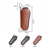 CONTACT'S Leather Key Wallets For Men Key Holder Zipper Keychain