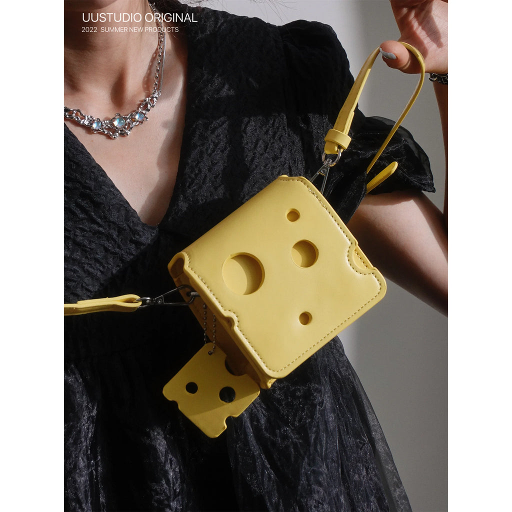 Sweet Girl Cheese Cube Crossbody Mini Bag