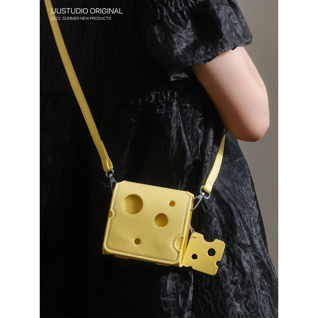 Sweet Girl Cheese Cube Crossbody Mini Bag