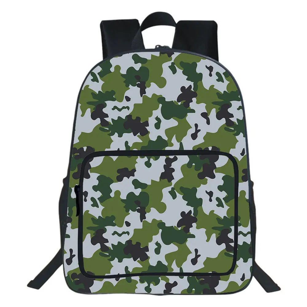 Camouflage Backpack Student School Bag Large Capacity Travel Bagpack