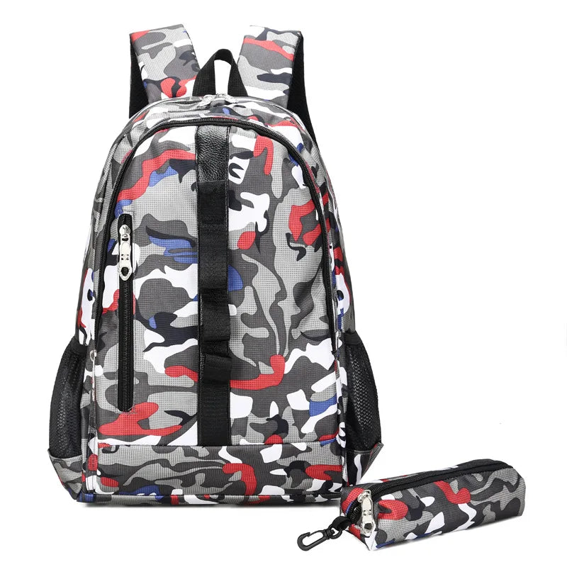 Camouflage Children Backpacks for Teenagers School Rucksack Kids Book Bag