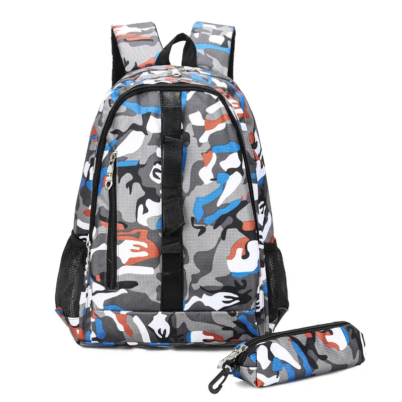 Camouflage Children Backpacks for Teenagers School Rucksack Kids Book Bag