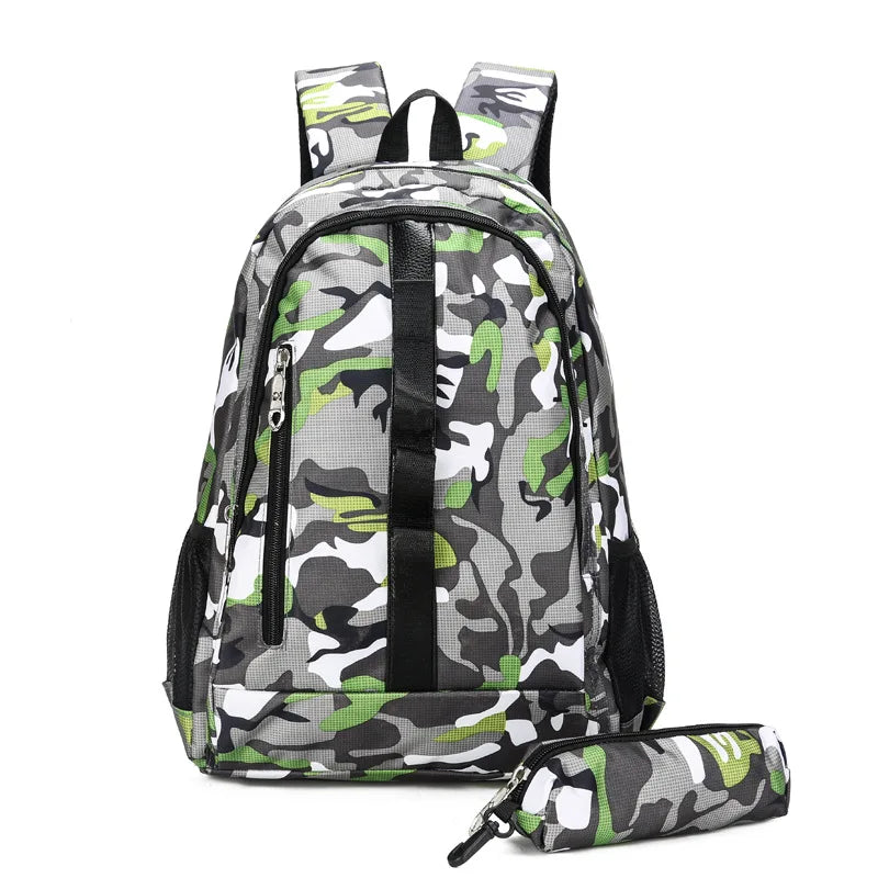 Camouflage Children Backpacks for Teenagers School Rucksack Kids Book Bag