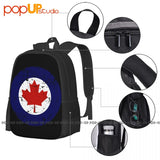 Canada Backpack Large Capacity Print Foldable Storage Bag