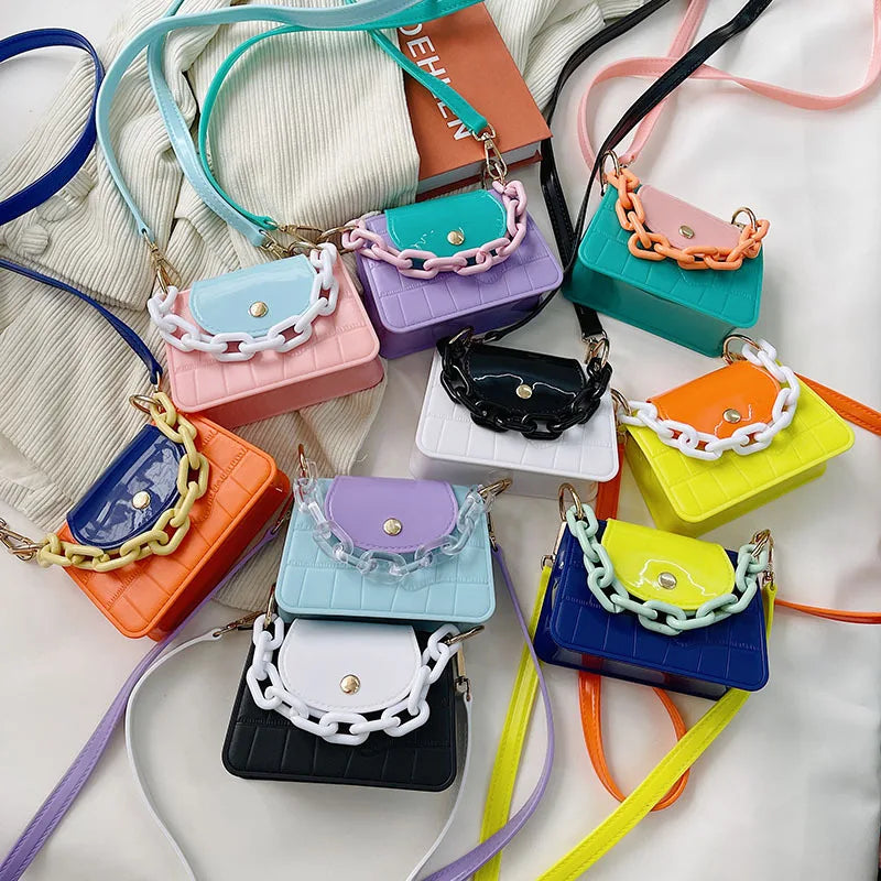 Candy Jelly Bag Women Shoulder Bag Mini Crossbody Bags PVC Handbags