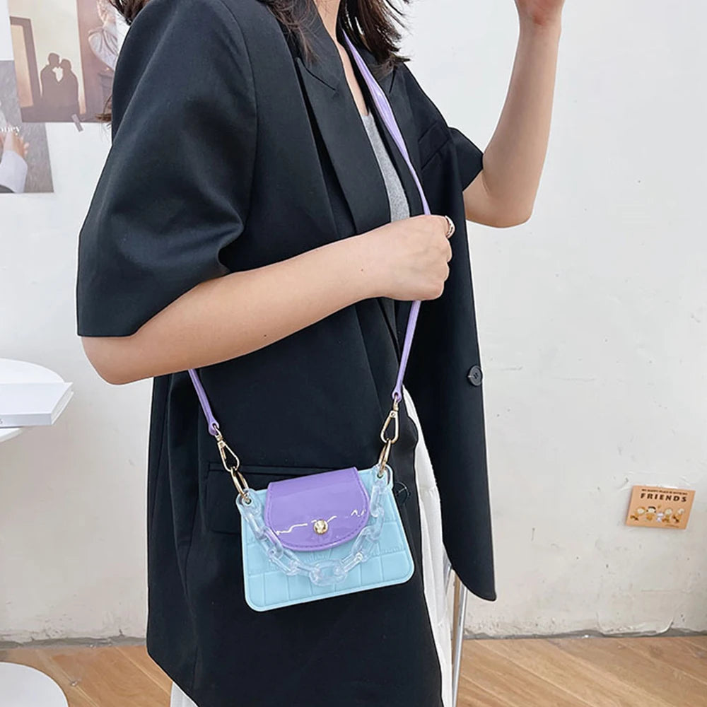 Candy Jelly Bag Women Shoulder Bag Mini Crossbody Bags PVC Handbags