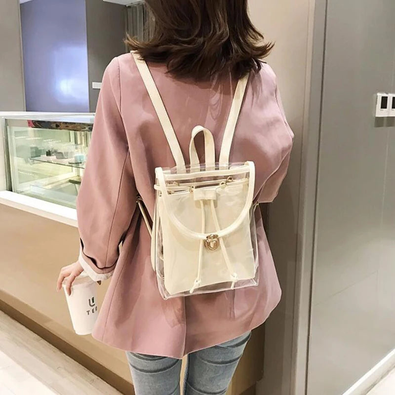 Candy Summer Sweet Jelly Backpacks Waterproof PVC Transparent Backpack