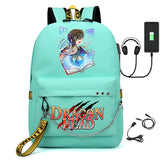 Canvas Anime Bungo Stray Dogs Girls USB Charging Backpack