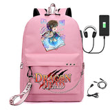 Canvas Anime Bungo Stray Dogs Girls USB Charging Backpack