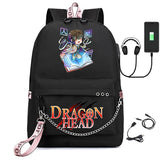 Canvas Anime Bungo Stray Dogs Girls USB Charging Backpack