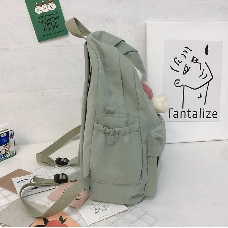 Canvas Backpacks Women Students Large Capacity Harajuku School Bag Travel