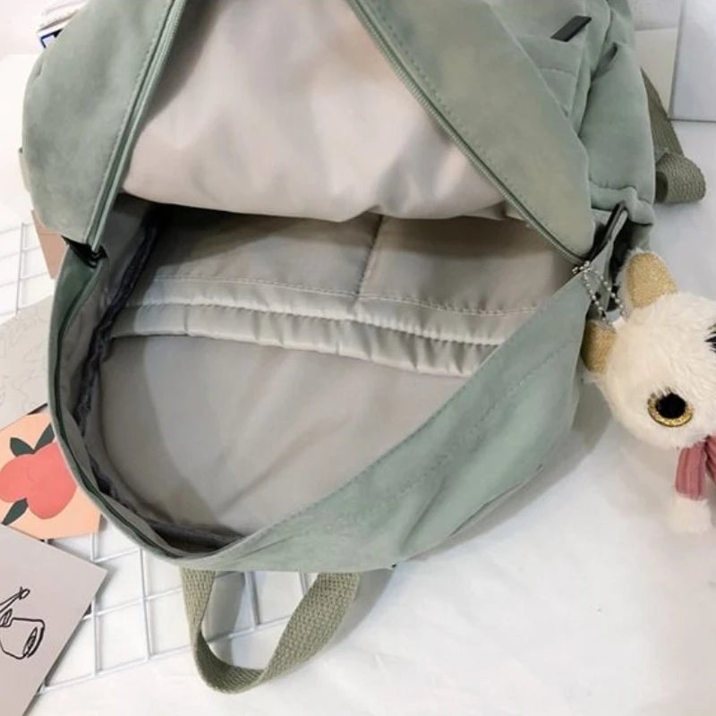 Canvas Backpacks Women Students Large Capacity Harajuku School Bag Travel