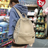 Canvas Backpacks Women Students Large Capacity Harajuku School Bag Travel