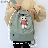 Canvas Backpacks Women Students Large Capacity Harajuku School Bag Travel