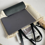 Canvas Fur-lined Shoulder Tote Bags Women Large Capacity Students Laptop