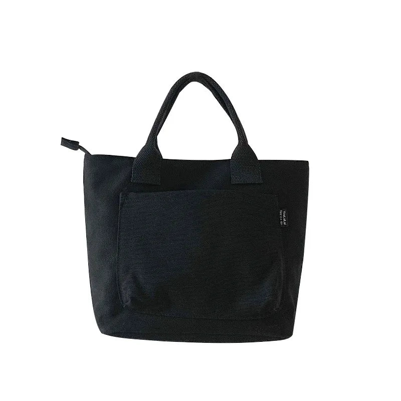 Canvas Japanese Tote Handbag Harajuku Style Large Capacity Shopping Bag Daily