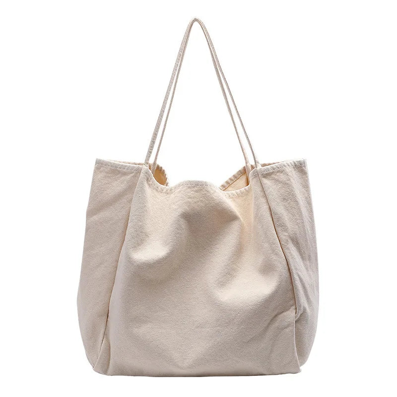 Canvas Ladies Shopping Bag Large Capacity Reusable Tote Bags