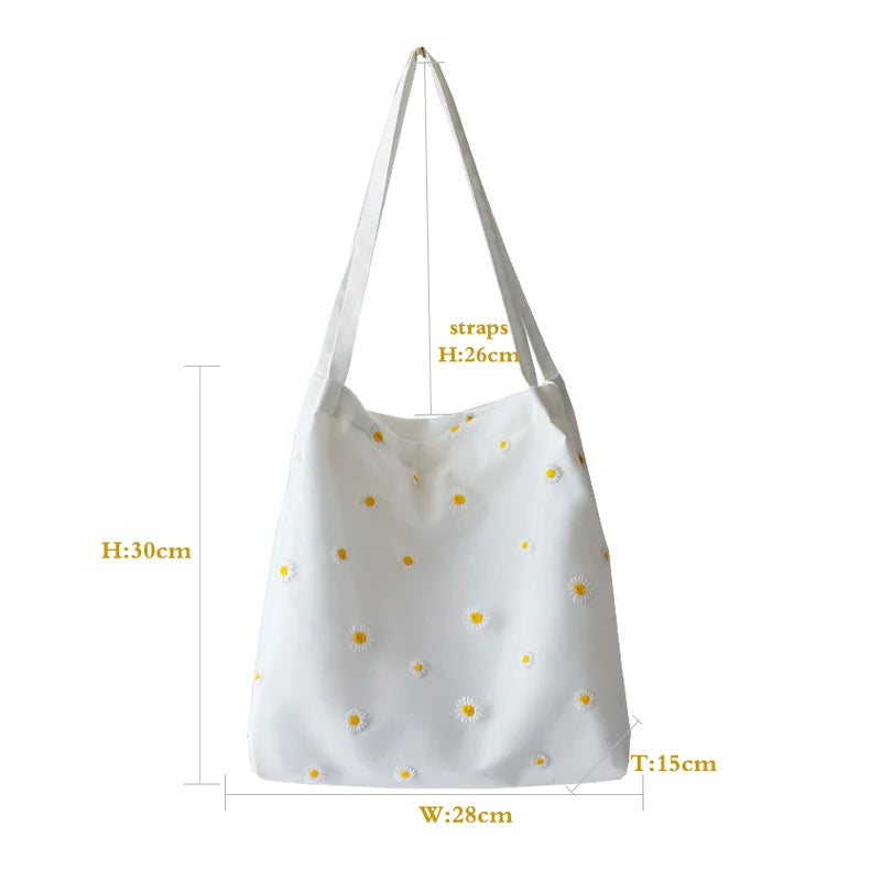 Canvas Mini Shoulder Purses Handbag Shopping Bags For Women