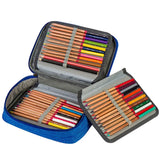Canvas School Pencil Cases 72 Holes Multifunction Storage Bag Pouch