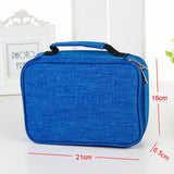 Canvas School Pencil Cases 72 Holes Multifunction Storage Bag Pouch