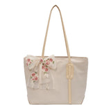 Canvas Shoulder Bags Women Large Capacity Shopping Tote Casual Stylish Handbags