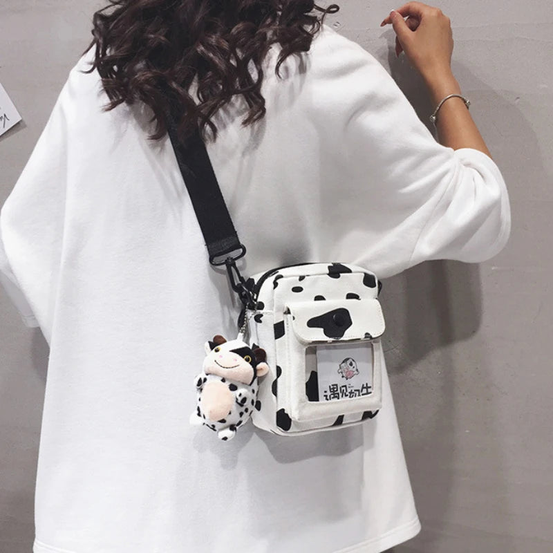 Cartoon Mini Bag for Women Cute Small Crossbody Shoulder Bag with Long Strap