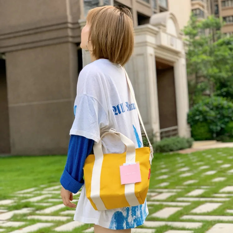 Canvas Shoulder Messenger Bag Large Capacity Women