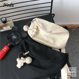Canvas Solid Crossbody Bag for Women Handbags