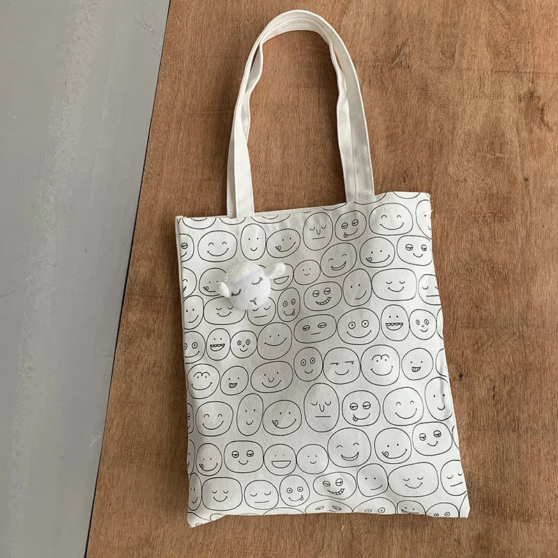 Japanese Cartoon Eco Tote Bag for Women