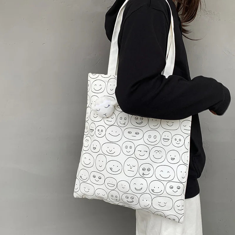 Japanese Cartoon Eco Tote Bag for Women