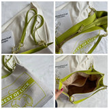 Canvas Tote Bag with Zipper Large Capacity Handbag Purse Chain