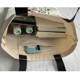 Cartoon Girl Tote Bag Cotton Cloth Shoulder Book Eco Shopping Handbag