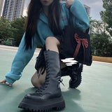 Canvas Women Bag Lady Niche Girl Bow Crossbody Shoulder Bag Lolita Handbag