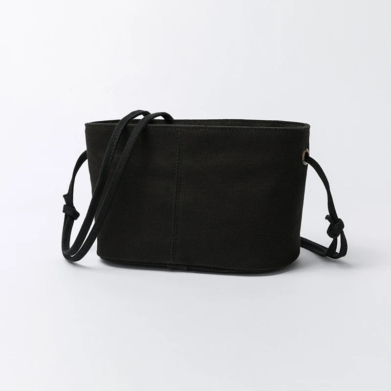 Casual Canvas Messenger Bag for Women, Small Square Shoulder Bag