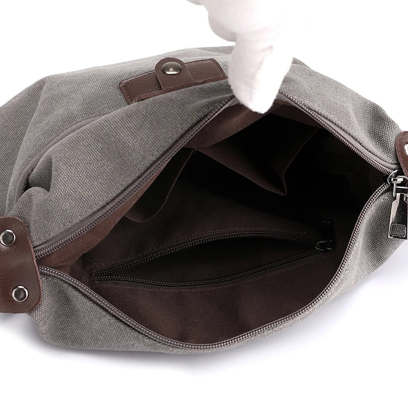 Canvas Shoulder Bag for Women High Ladies Messenger Crossbody Bag