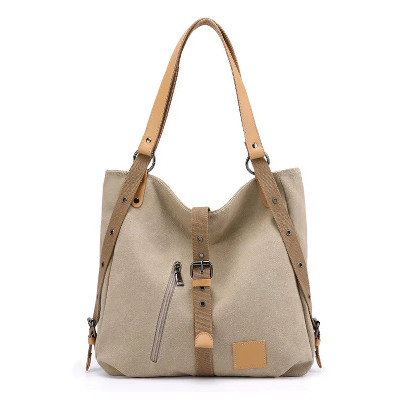 Canvas Spring Shoulder Handbag Purse Women's Backpack