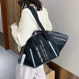Large Capacity Canvas Tote Bags for Women, Creative Hobos Shoulder Bag